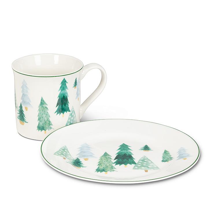 Watercolour Trees Small Plate