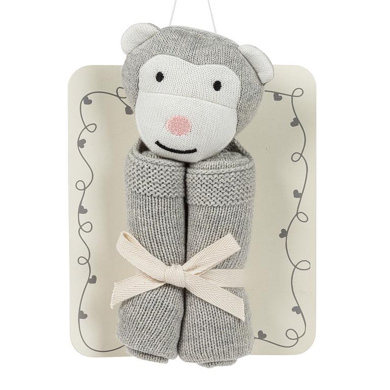 Monkey Cuddle Cloth Grey