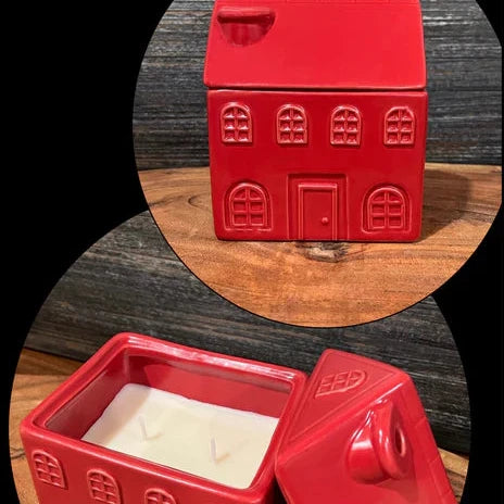 Ceramic House Candle