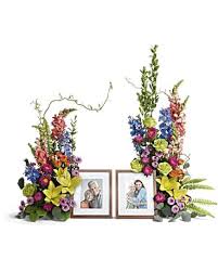 Loving Farewell Photo Tribute Arrangement: T282-8B