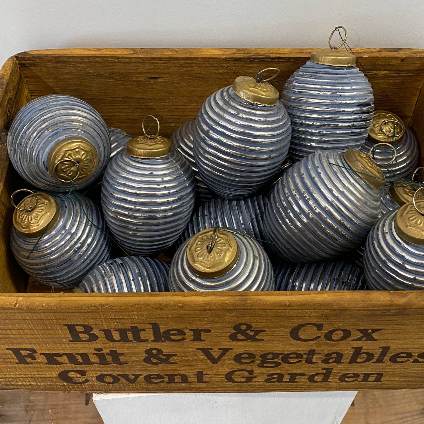 Blue and Gold Ornaments