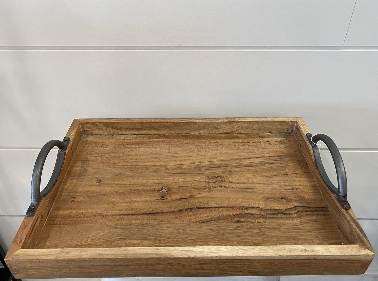 Wooden Tray with Curved Handles