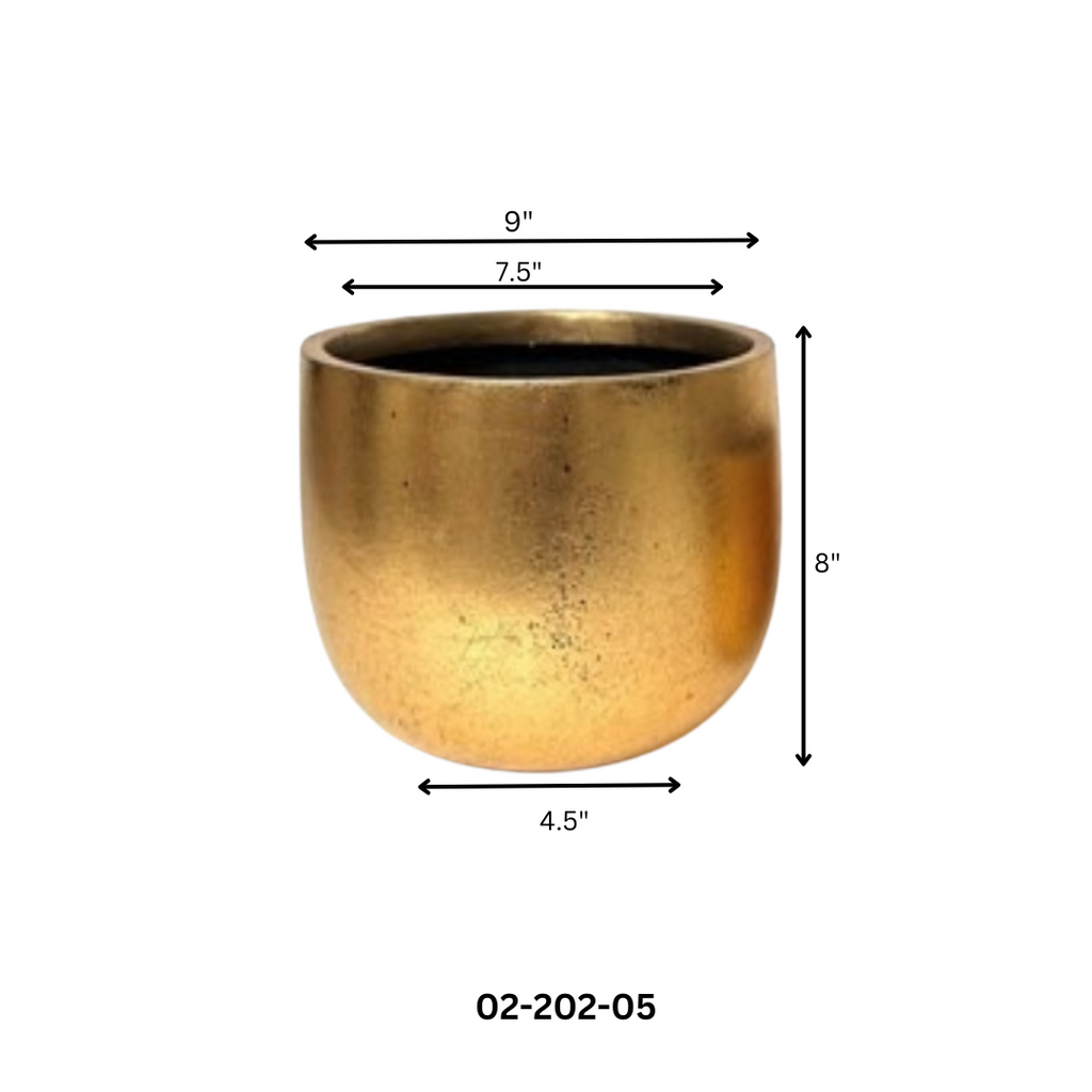 Gold Cylinder pot