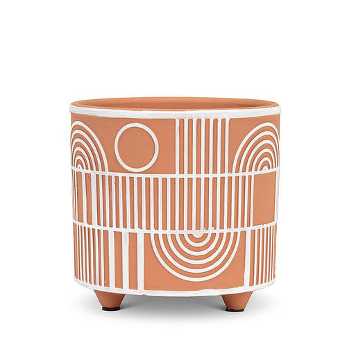 Arch and Line Terracotta Pot