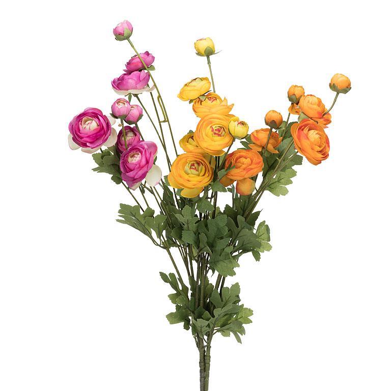 Peony & Bud Faux Spray