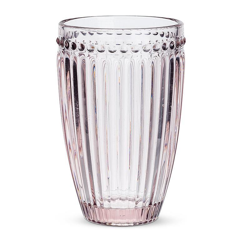 Pink Dot & Panel Glassware
