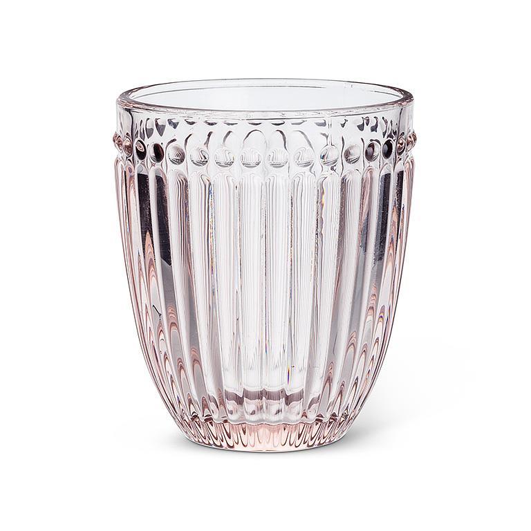 Pink Dot & Panel Glassware