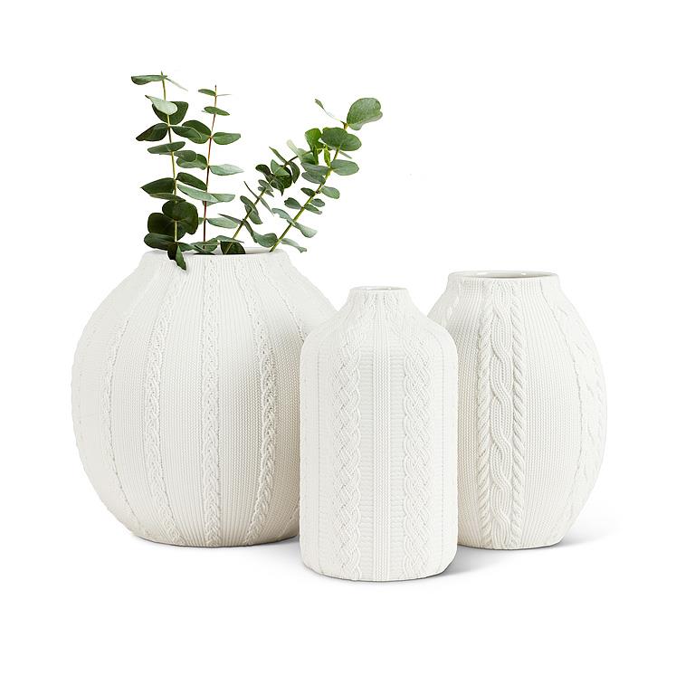 Cable Knit Vase