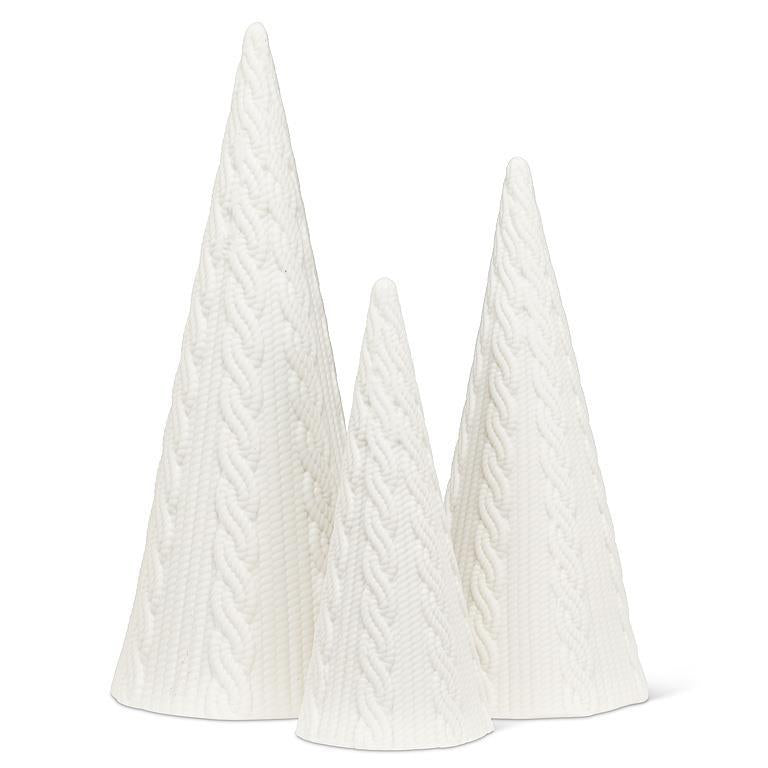 White Cable Cone Trees