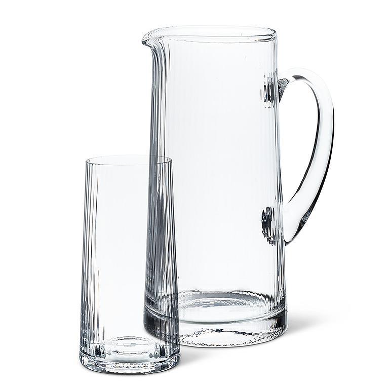 Lined Optic Glassware