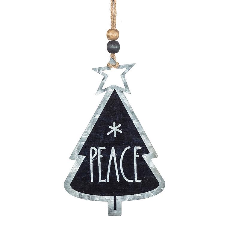 Metal Tree with Cutout Star Ornament - Assorted Styles