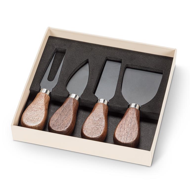 Wood Handle Cheese Knives Set of 4