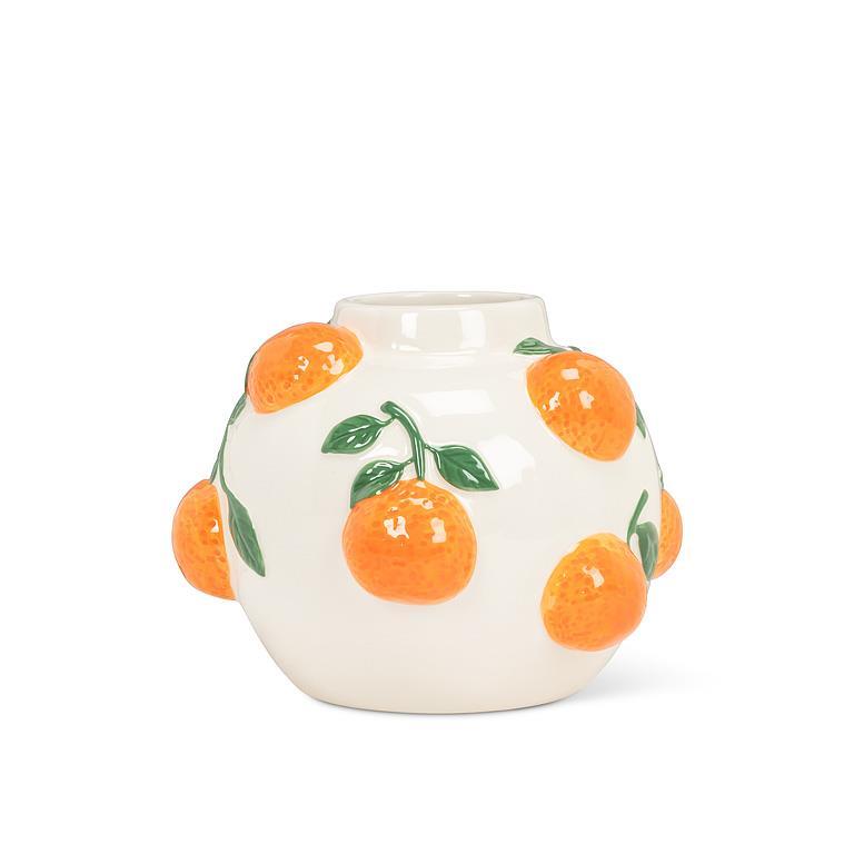 Round Vase with Oranges