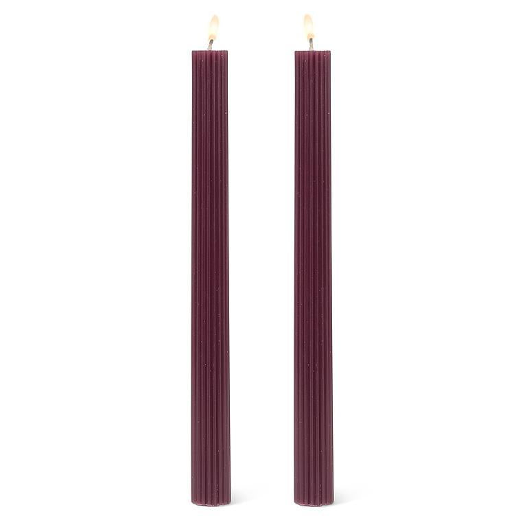 Ridged Taper Candles