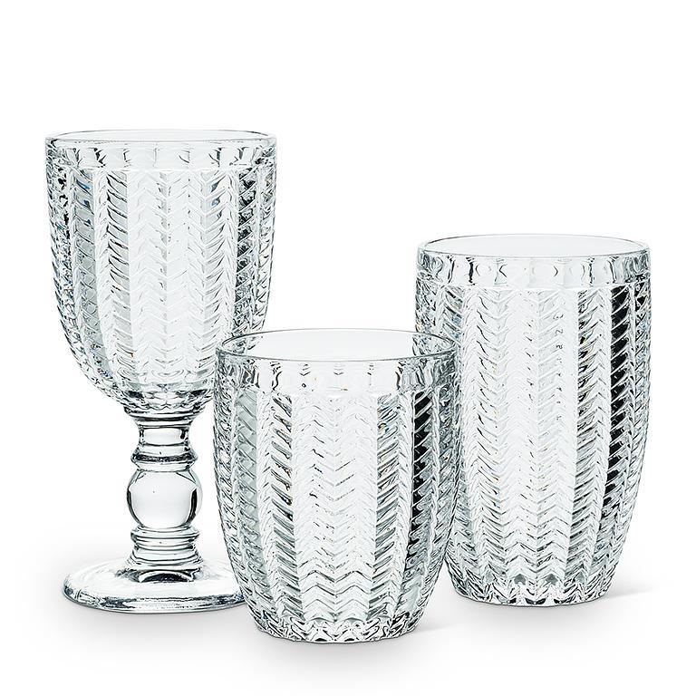 Herringbone Glassware