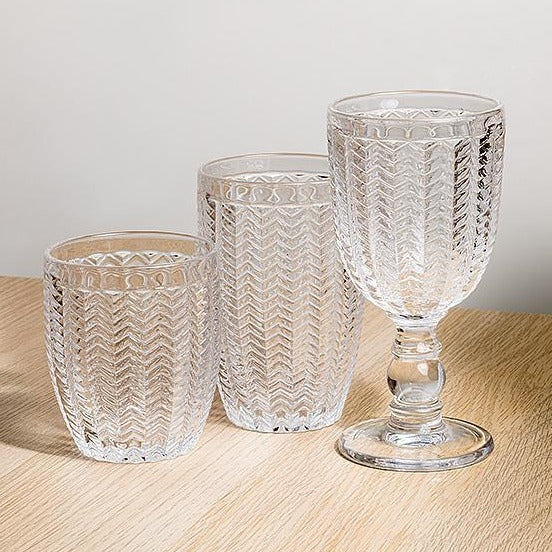Herringbone Glassware