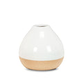 White Dipped Ceramic Vases