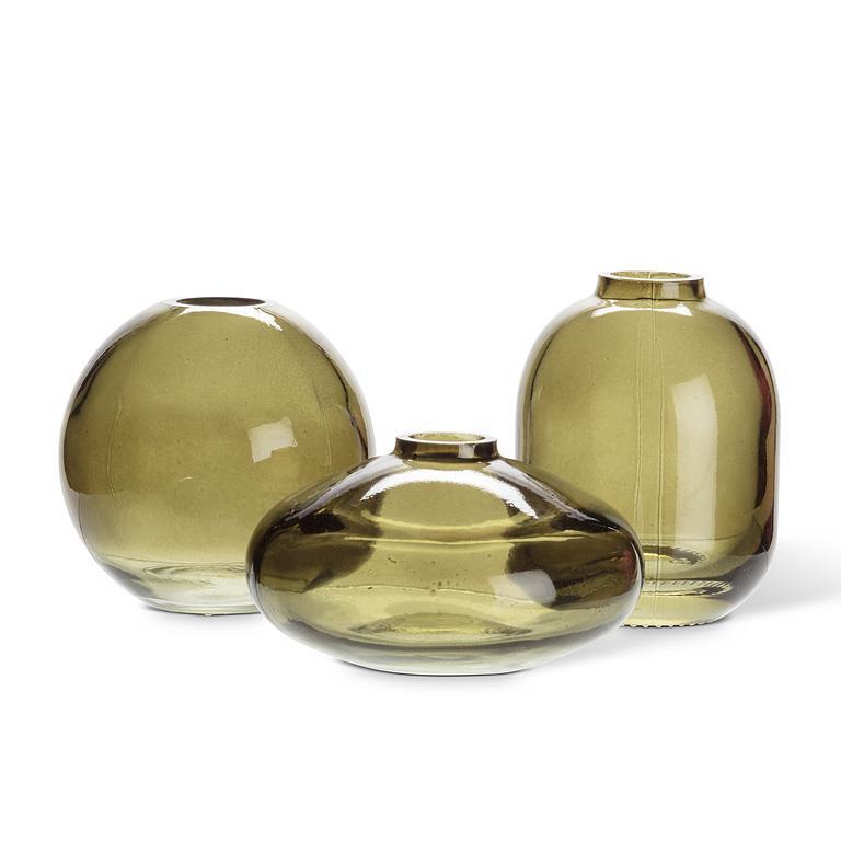 Coloured Glass Bud Vases