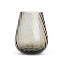 Twist Optic Black Stained Glassware
