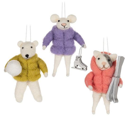 Animals in Puffy Coat Ornament