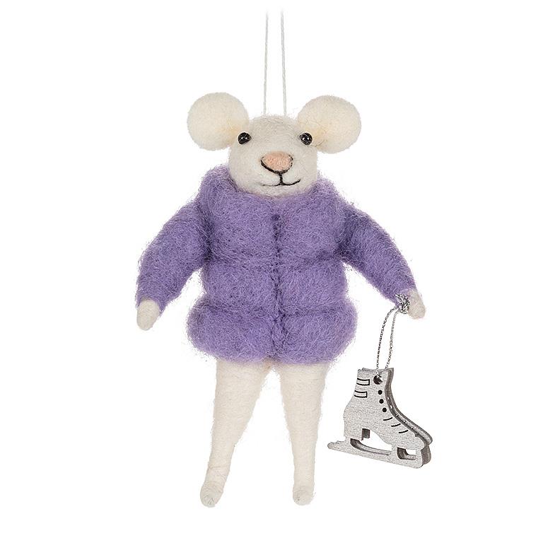 Animals in Puffy Coat Ornament