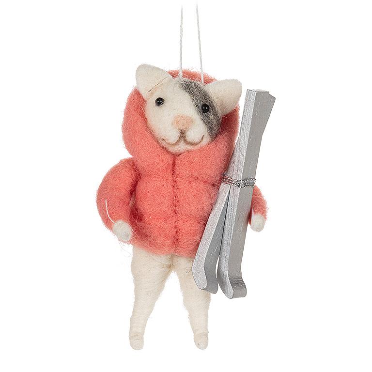 Animals in Puffy Coat Ornament