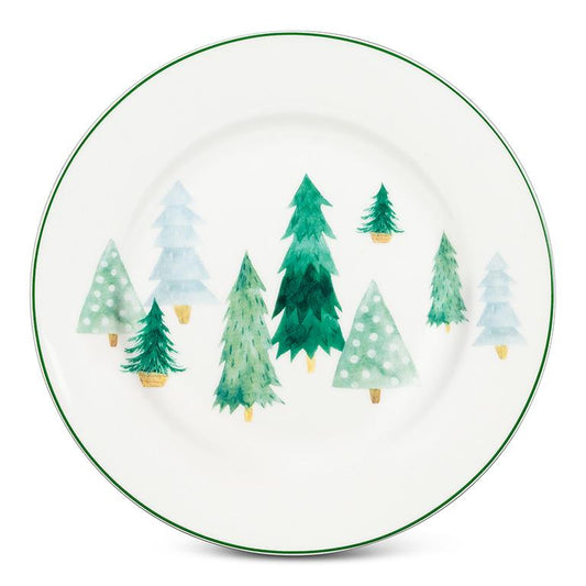 Watercolour Trees Small Plate