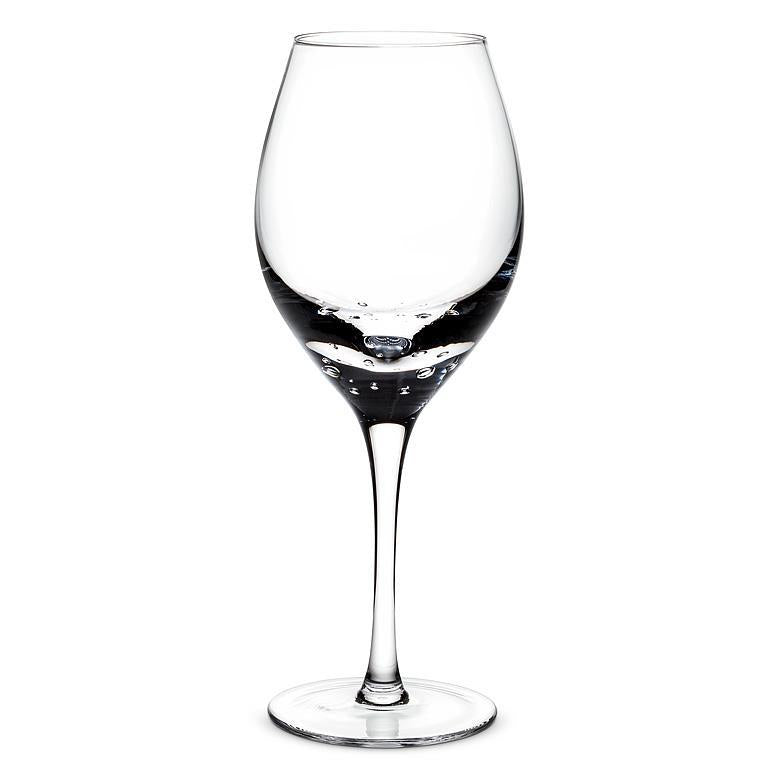Red Wine Goblet with Bubble Sham
