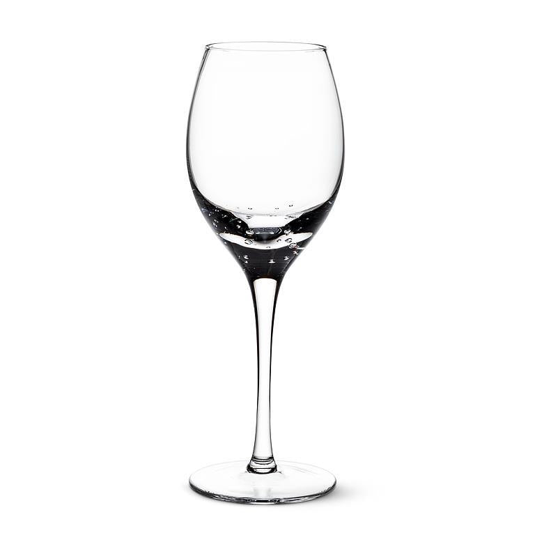 White Wine Goblet with Bubble Sham