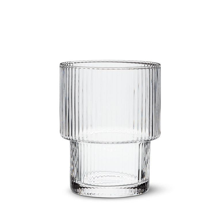 Lined Optic Glassware