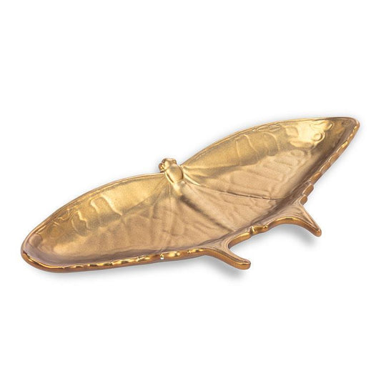 Gold Butterfly Dish