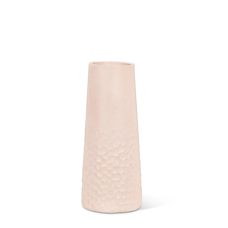 Soft Pink Chisel Base Slender Vase