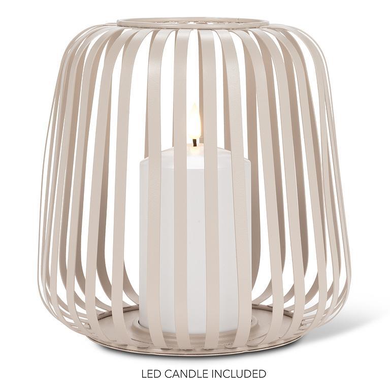 Cage Lantern with LED Candle