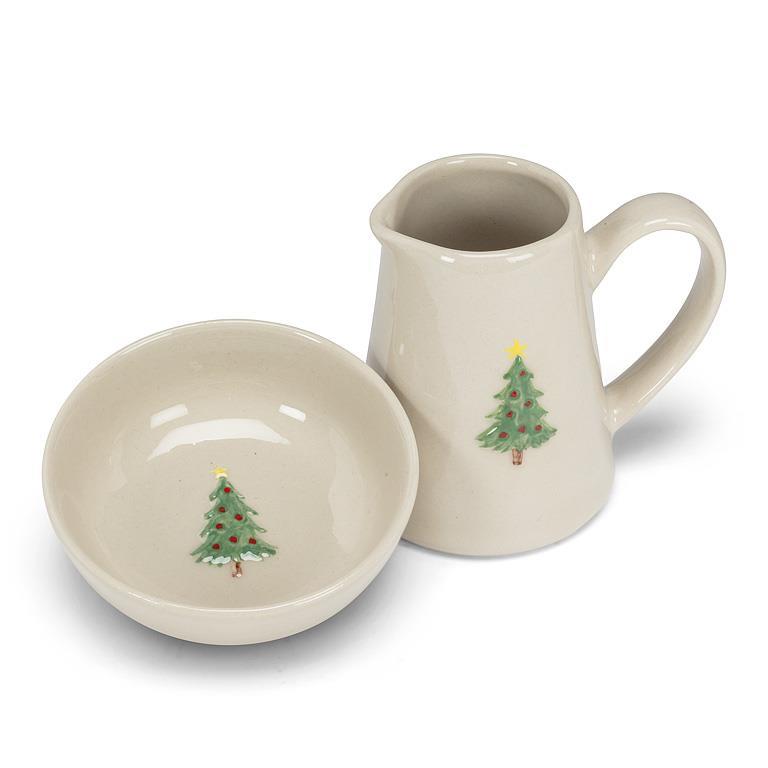 Christmas Tree Mini Jug & Bowl