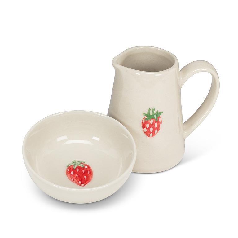Mini Strawberry Jug & Bowl