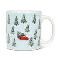 Red Car & Tree Jumbo Mug