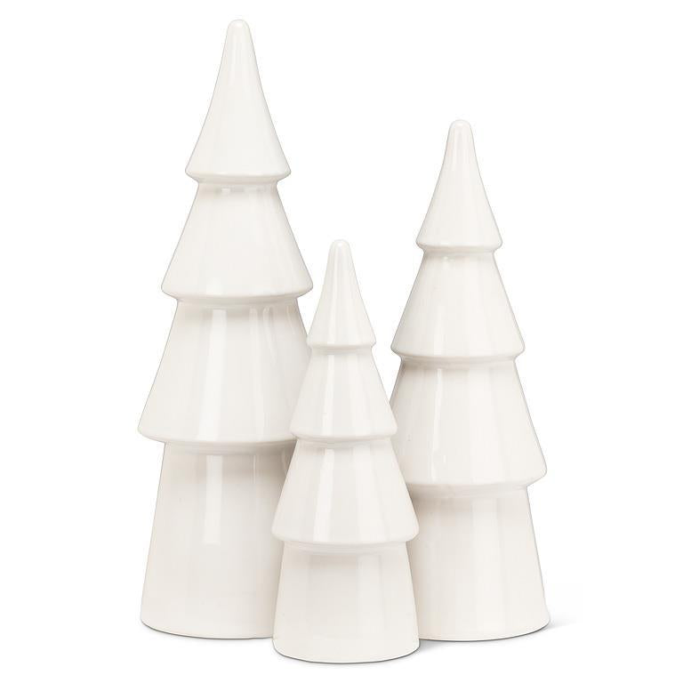 White Ceramic Tiered Tree
