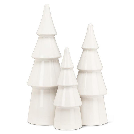 White Ceramic Tiered Tree