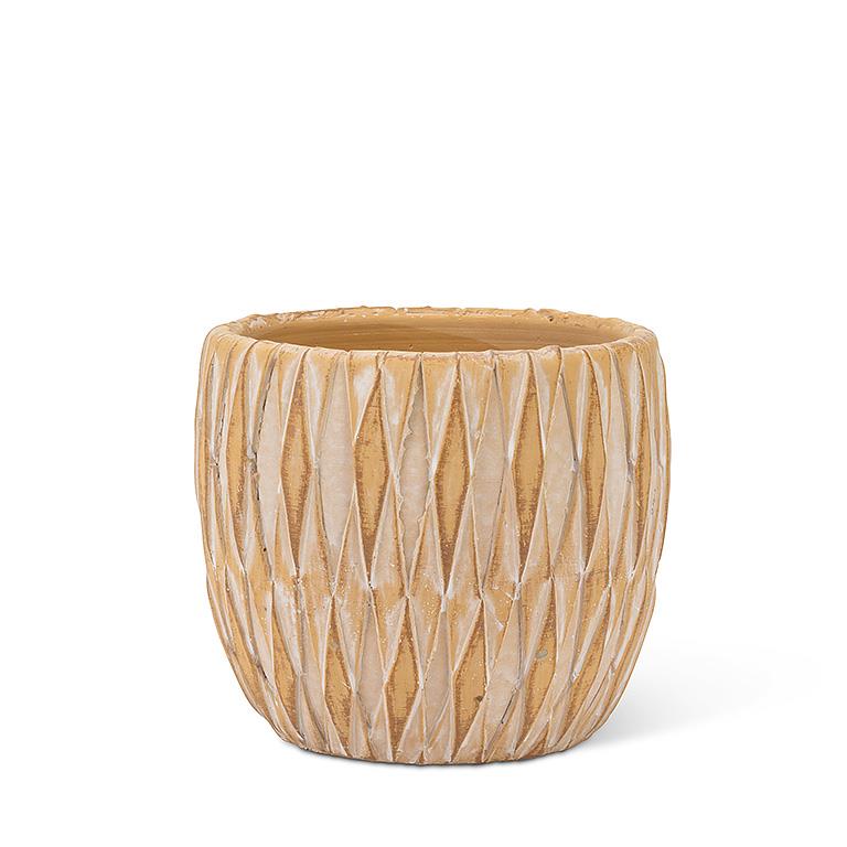 Textured Tan Pot