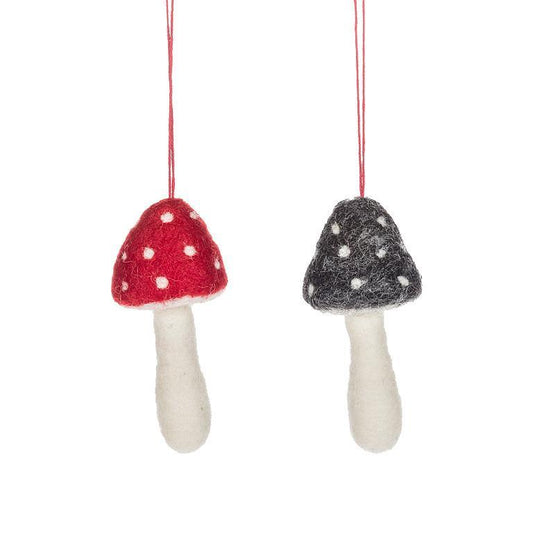 Felt Mushroom Ornaments