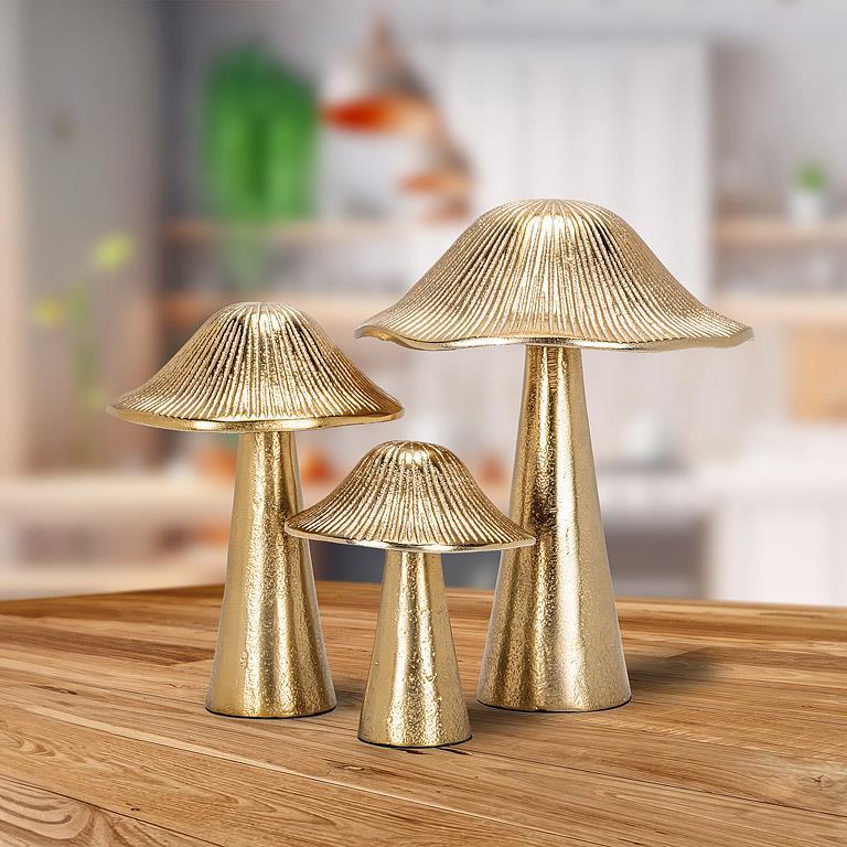 Gold Finish Mushroom