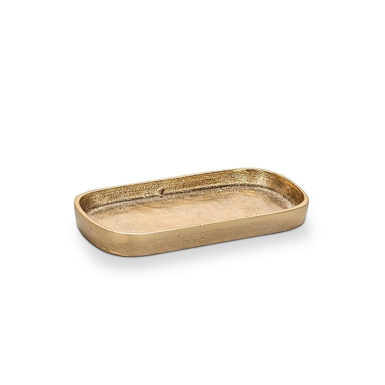Gold Finish Oval Tray