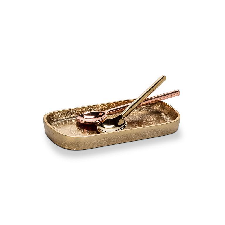 Gold Finish Oval Tray
