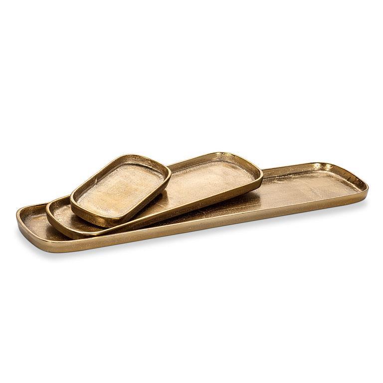 Gold Finish Oval Tray