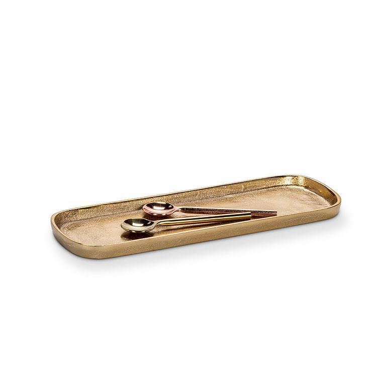 Gold Finish Oval Tray