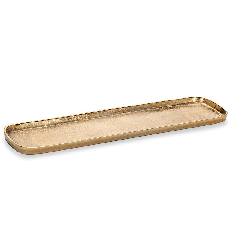 Gold Finish Oval Tray