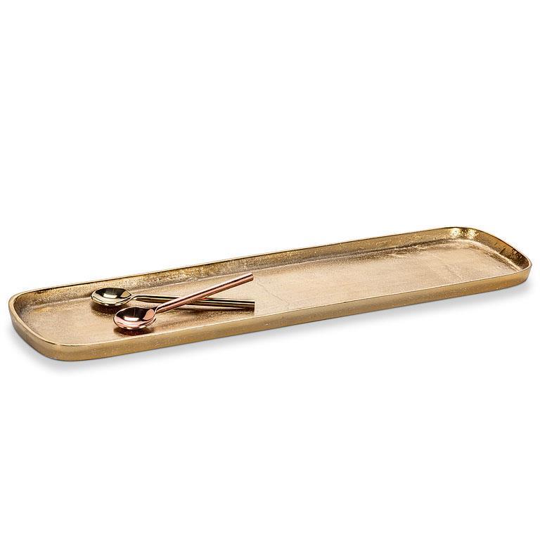 Gold Finish Oval Tray