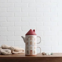 Happy Home Stacked Tea & Mug Set