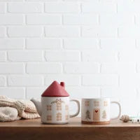 Happy Home Stacked Tea & Mug Set