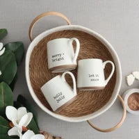 Winter Phrase Speckled Mug